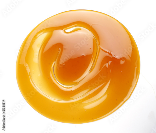 a swirl of honey drop
