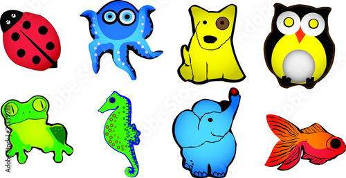 Set di animali stilizzati