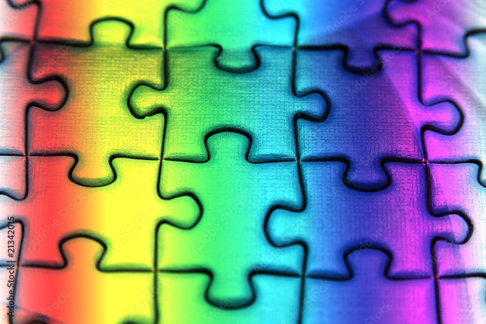 Fototapeta premium Piezas de puzzle