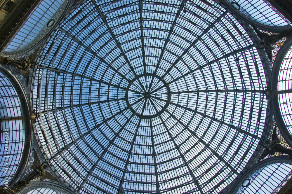 The gallery roof in Naples, Italy