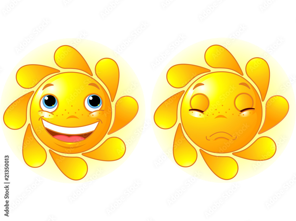 Happy Sun and Sad Sun