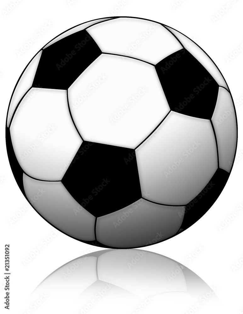 Pallone Calcio-Soccer Ball-Ballon de Football Stock Illustration | Adobe  Stock
