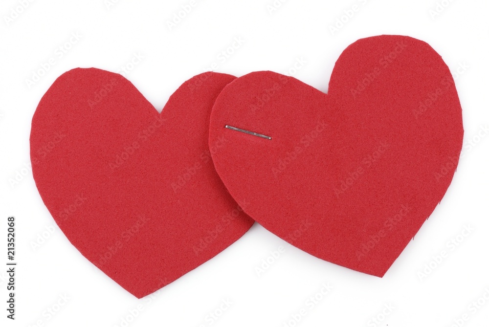 Two hearts binded together
