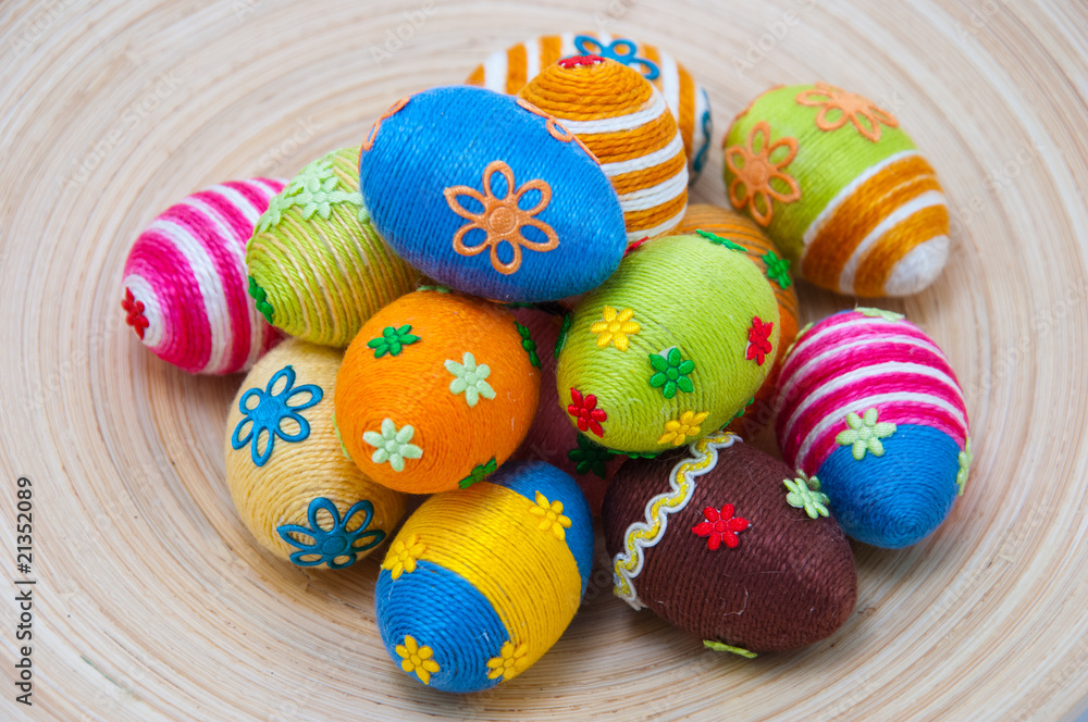 Obraz premium Pile of easter eggs