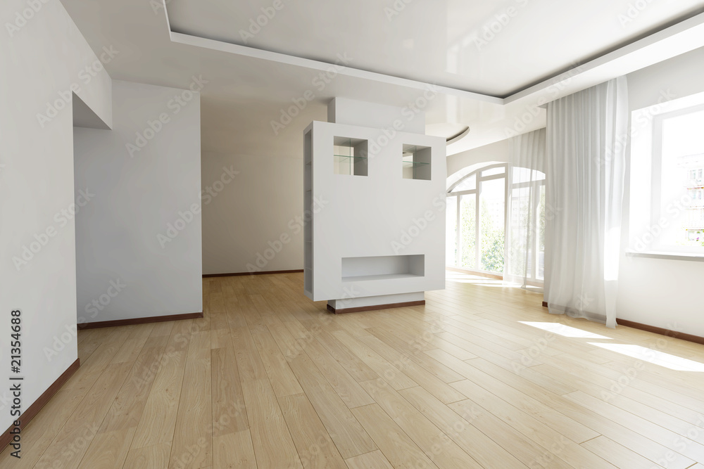 Bright empty room Bright empty room