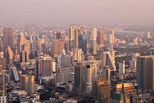 aerial view over Bangkok © travelview