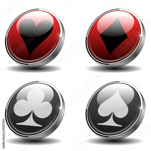 Vektorset Kartenspiel Symbole