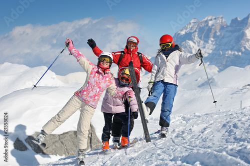 Ski vavances famille