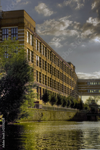 Leipzig vom Wasser aus / Buntgarnwerke