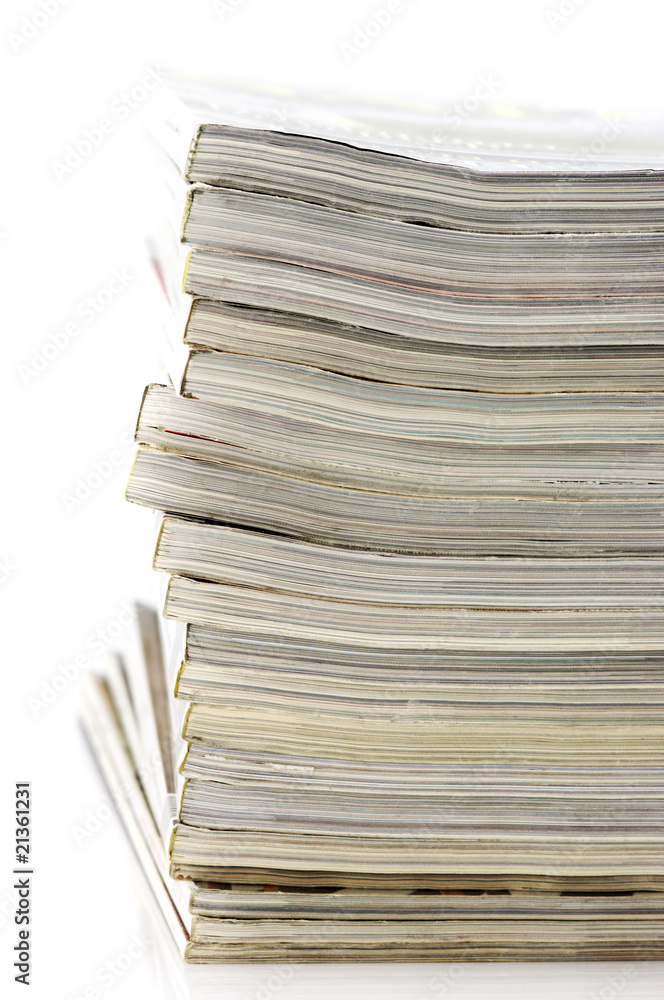 Stack of magazines Stack of magazines