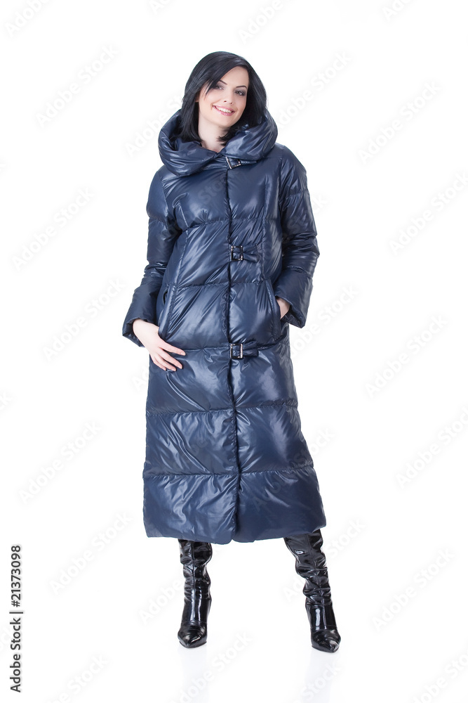 Young Woman In Fashionable Clothing Young Woman In Fashionable Clothing