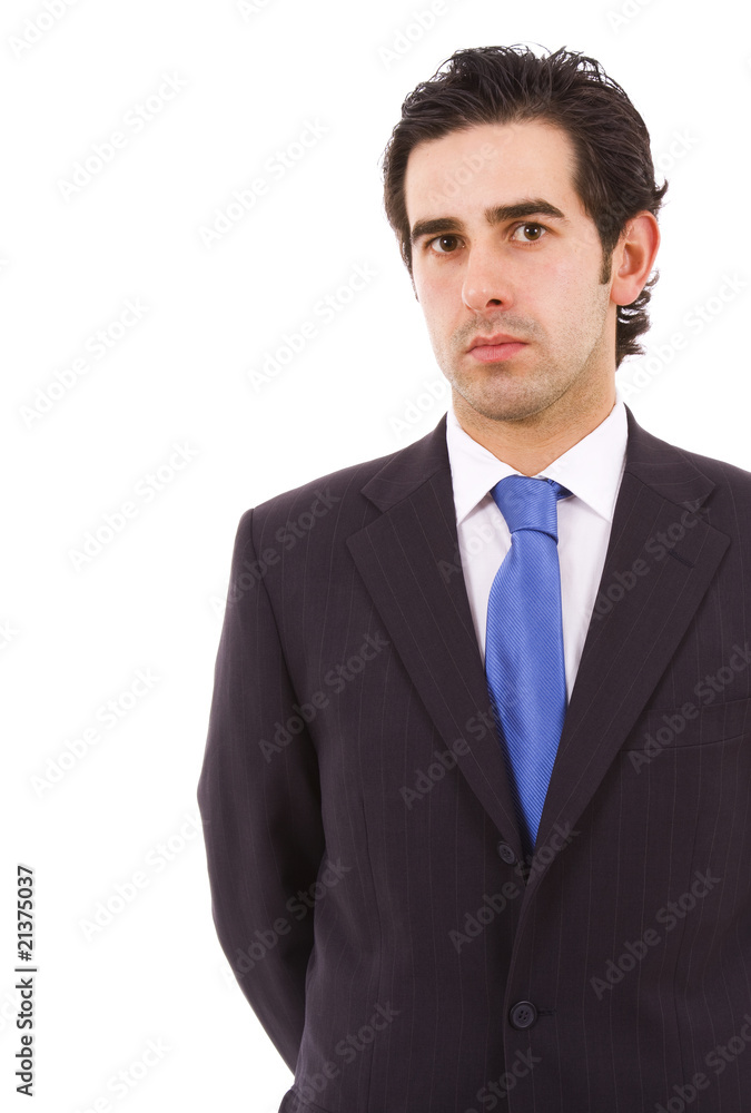 portrait of young business man, isolated on white portrait of young business man, isolated on white