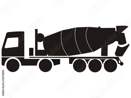 Betonmischer Sattelzug
