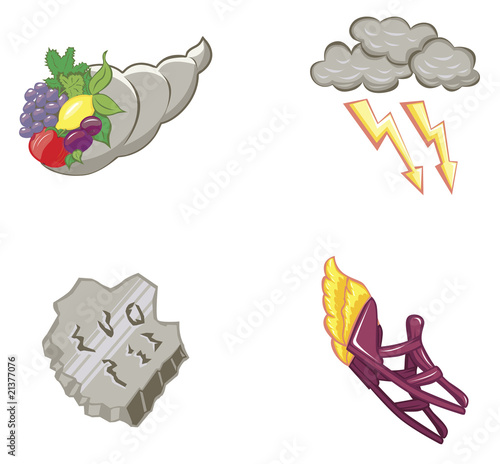 Greek mythology icons