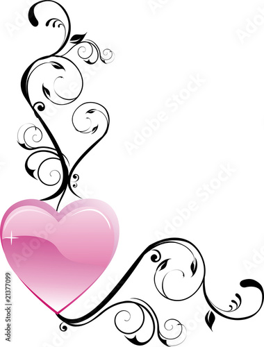 coeur rose