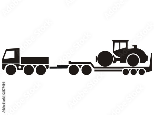 Tiefladertransport