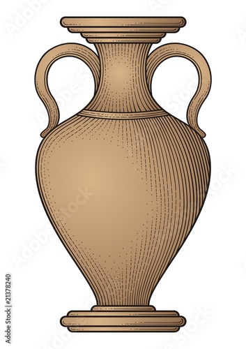 Antique amphora vector