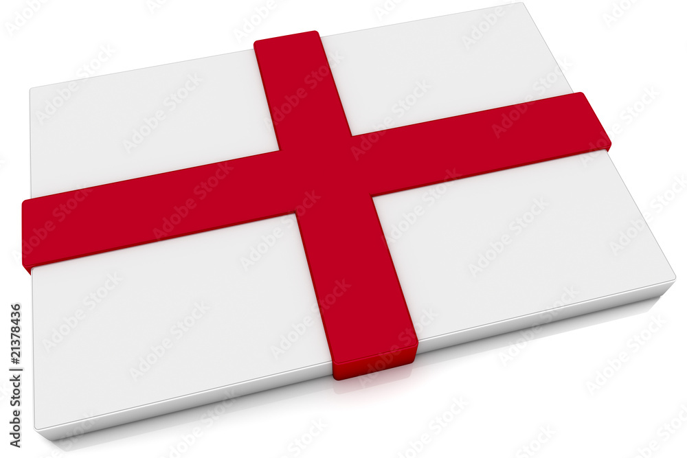 Obraz premium 3D England Flag Button