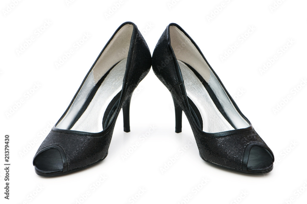 Woman shoes isolated on the white background Woman shoes isolated on the white background
