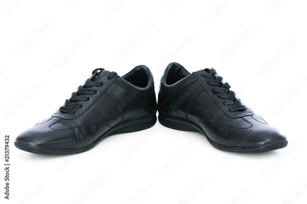 Male shoes isolated on the white background Male shoes isolated on the white background