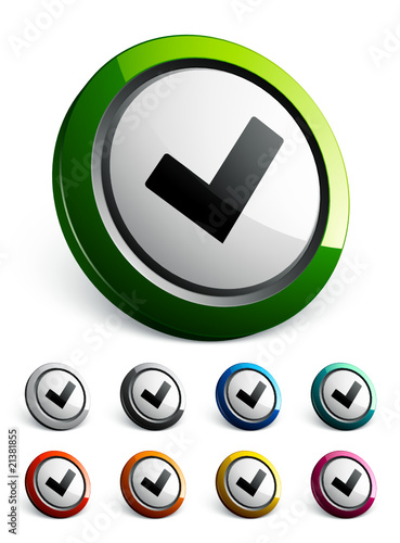 icône bouton internet validation