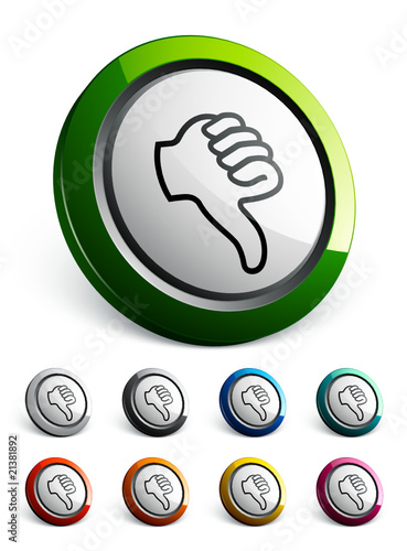 icône bouton internet pouce bas