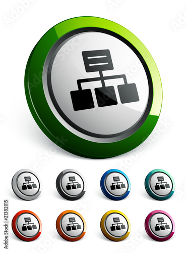 icône bouton internet réseau