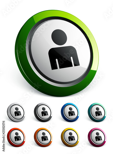 icône bouton internet contact