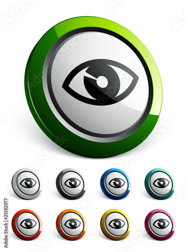 icône bouton internet oeil
