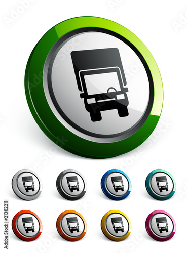 icône bouton internet camion