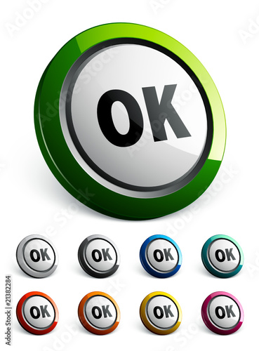 icône bouton internet ok