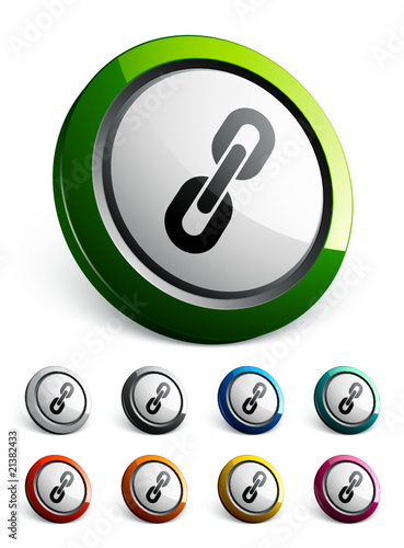 icône bouton internet lien