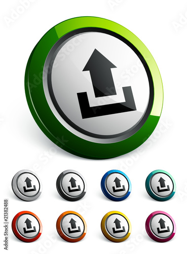 icône bouton internet uploader