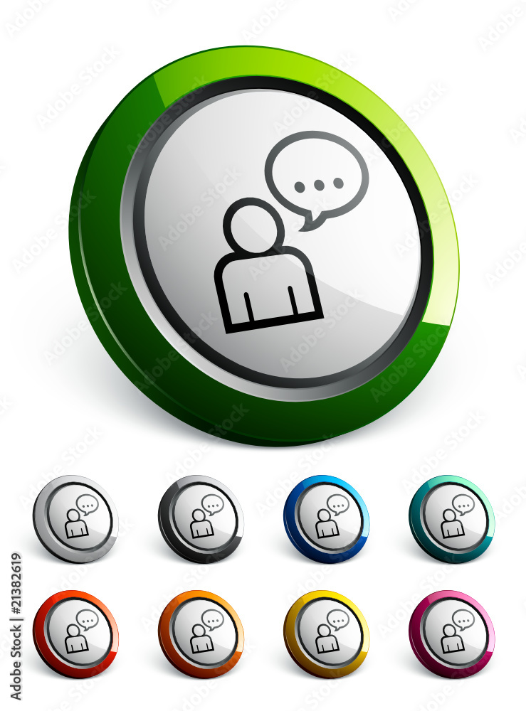 icône bouton internet personnage discussion icône bouton internet personnage discussion