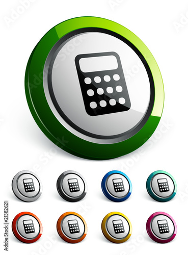 icône bouton internet calculatrice