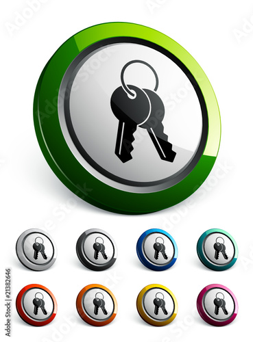 icône bouton internet clé