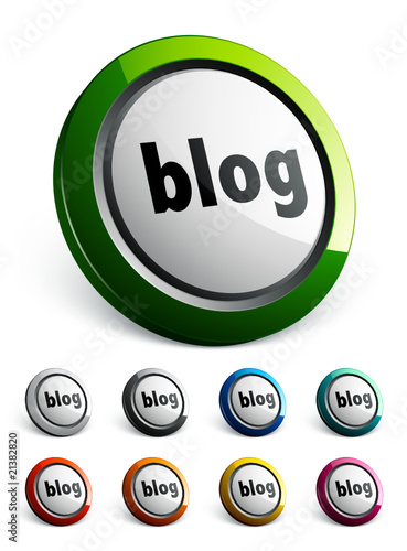 icône bouton internet blog