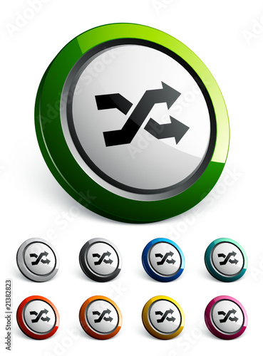 icône bouton internet lecture aléatoire