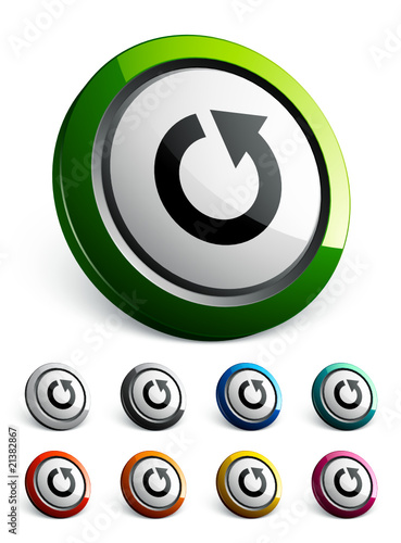 icône bouton internet actualiser