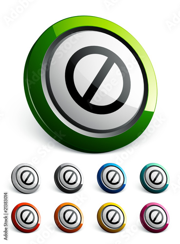 icône bouton internet interdiction