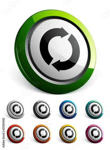 icône bouton internet recyclage