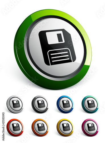 icône bouton internet disquette