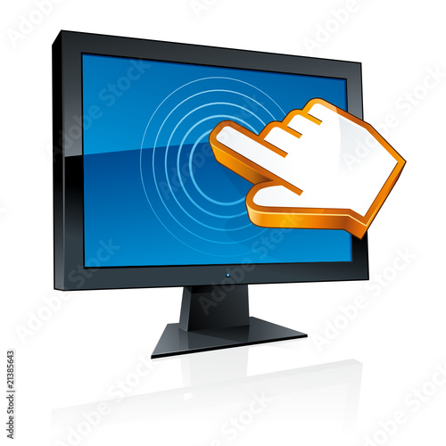 Touch screen technology for personnal computer