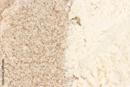 Flour - smooth and wholegrain types