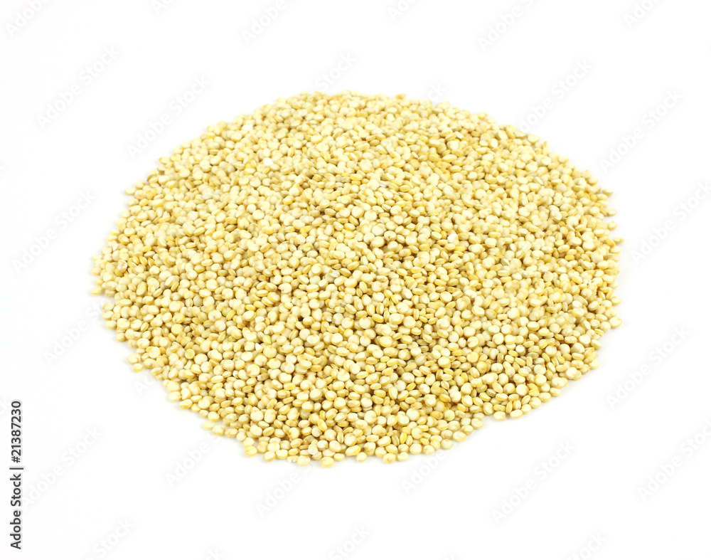 Quinoa grain on white background Quinoa grain on white background