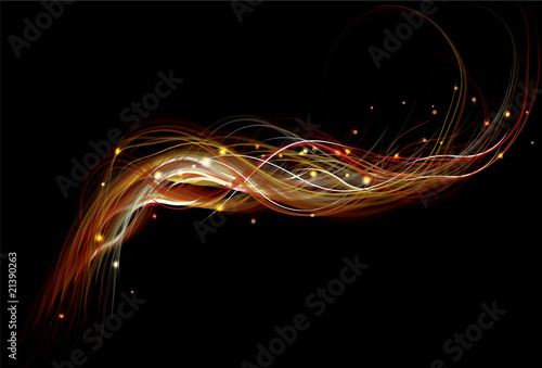Blurry abstract fire background. AI10 with transparency