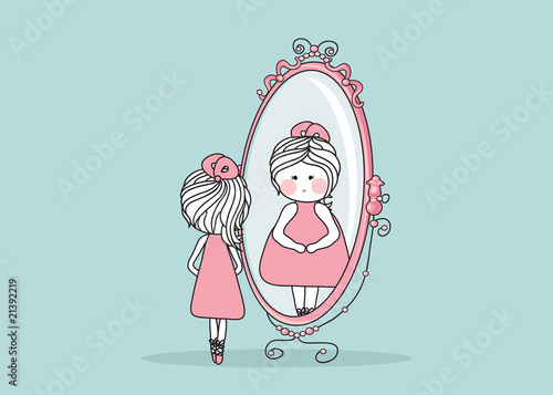girl in mirror