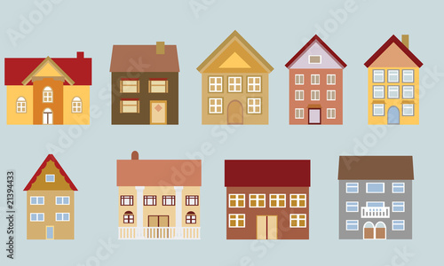 Houses with different architecture