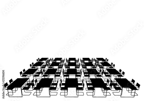 Dining Table And Chairs Vector 01