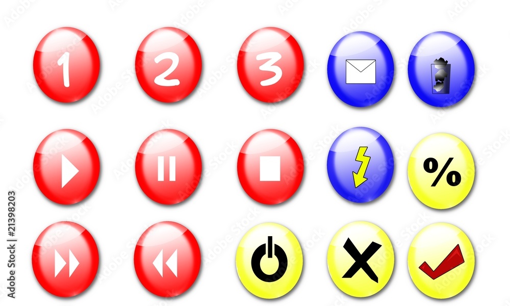 Buttons Mix 3d Buttons Mix 3d